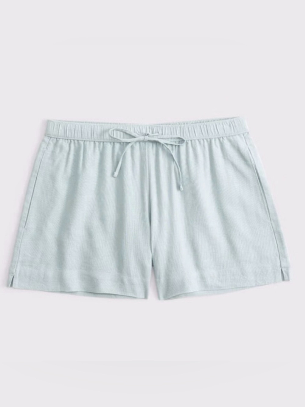 Abercrombie Mid Rise Linen Shorts